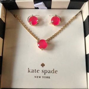 New Kate Spade earrings & necklace set